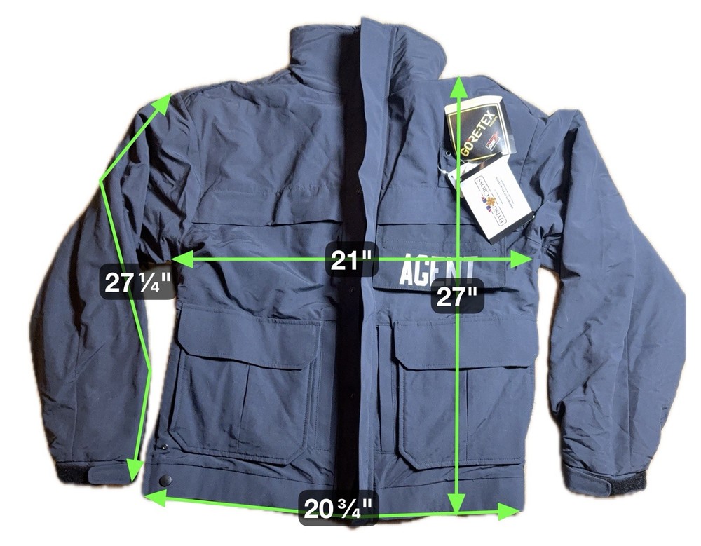 NWT MEDIUM SHORT FLYING CROSS FULL Double Zip SOFTSHELL JACKET ‘Agent’ LAPD Navy