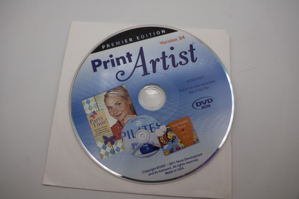 PRINT ARTIST Silver Edition Version 24 CD-ROM Nova Development Windows- Dut's