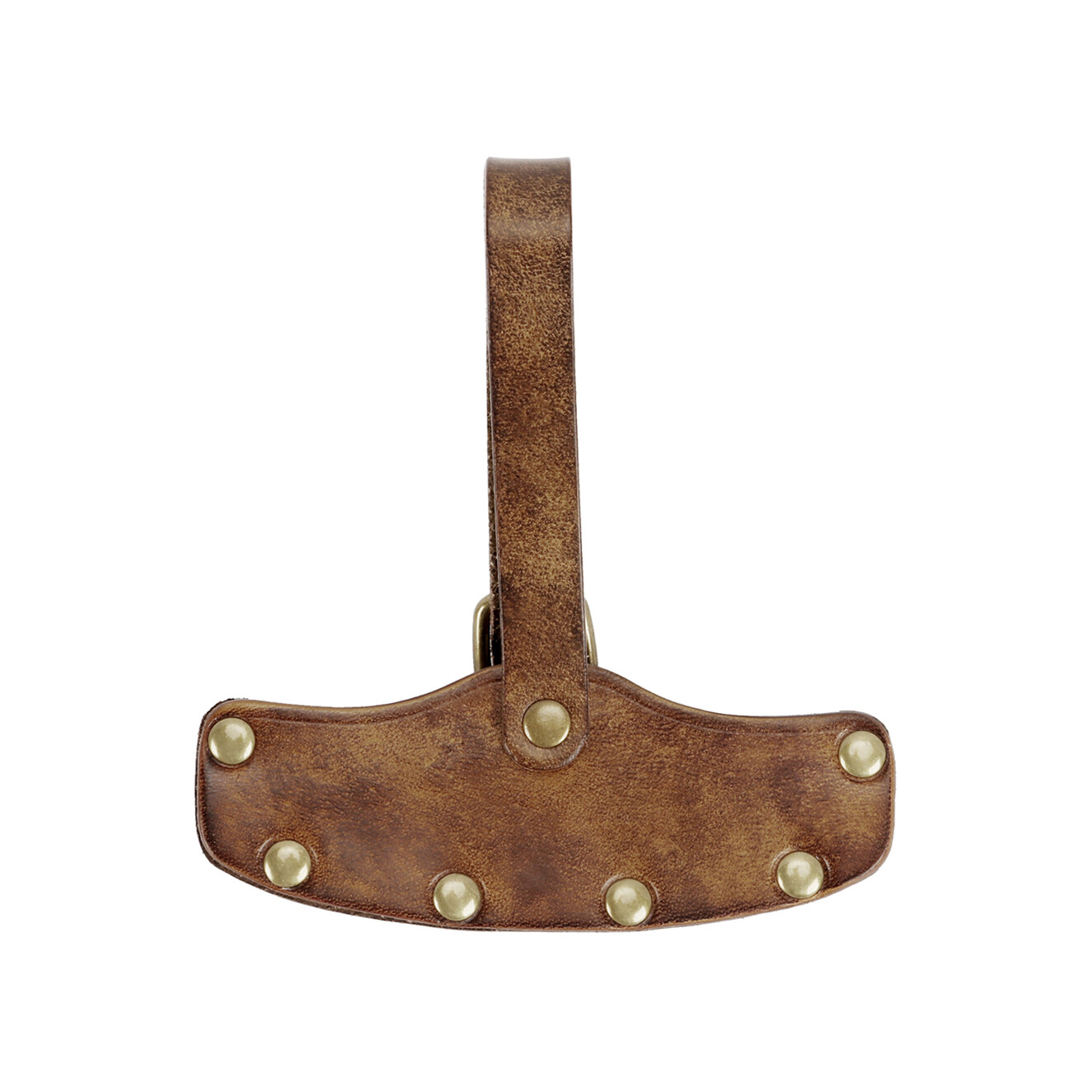 TOURBON 4" Leather Axe Protector Cover Holder Hatchet Blade Sheath Pouch Camping