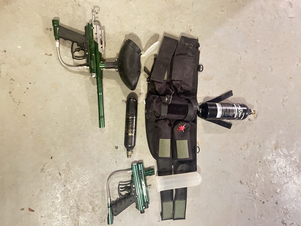 paintball equipment used