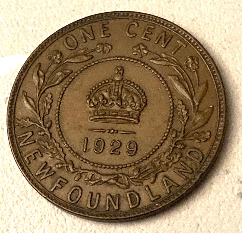 1929 NEW FOUNDLAND CENT LOOKS UNCIRCULATED