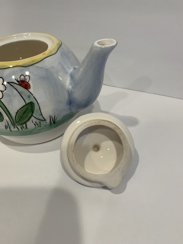 Westwood Easter Handpainted Bunny Tea For One Teapot Eileen Rosenfeld