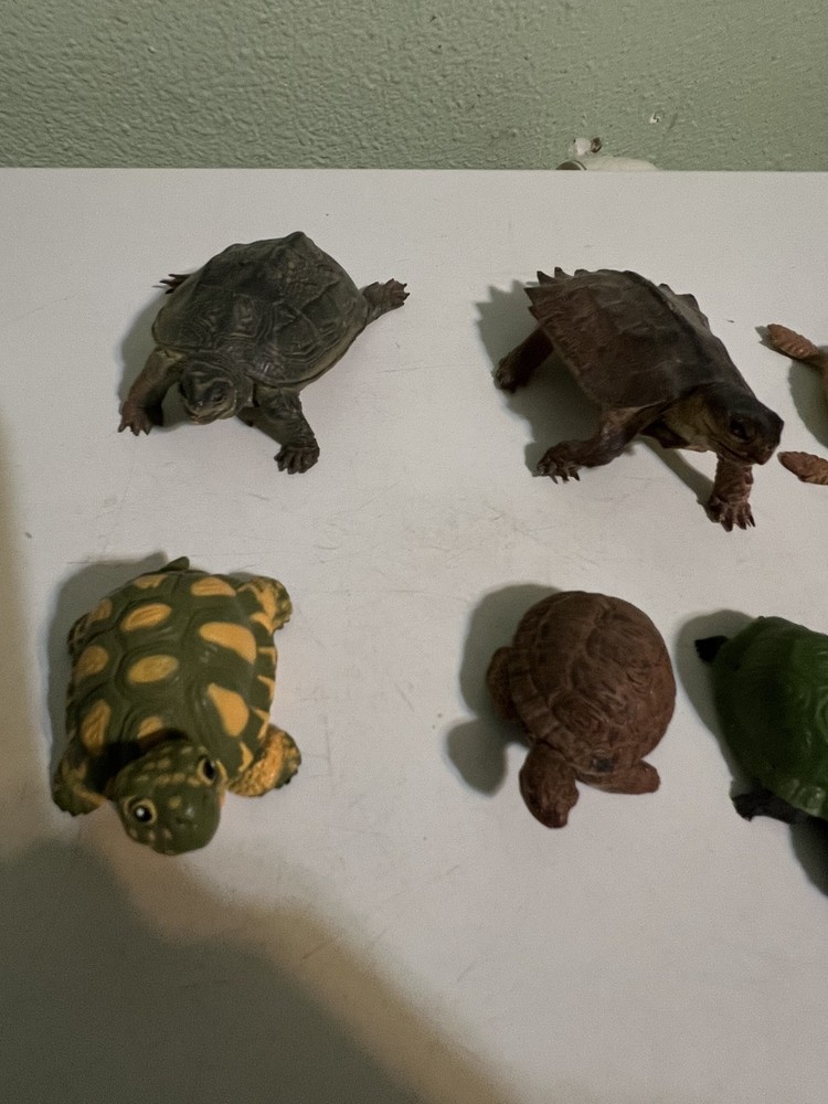 Seven Different Turtle Figurines