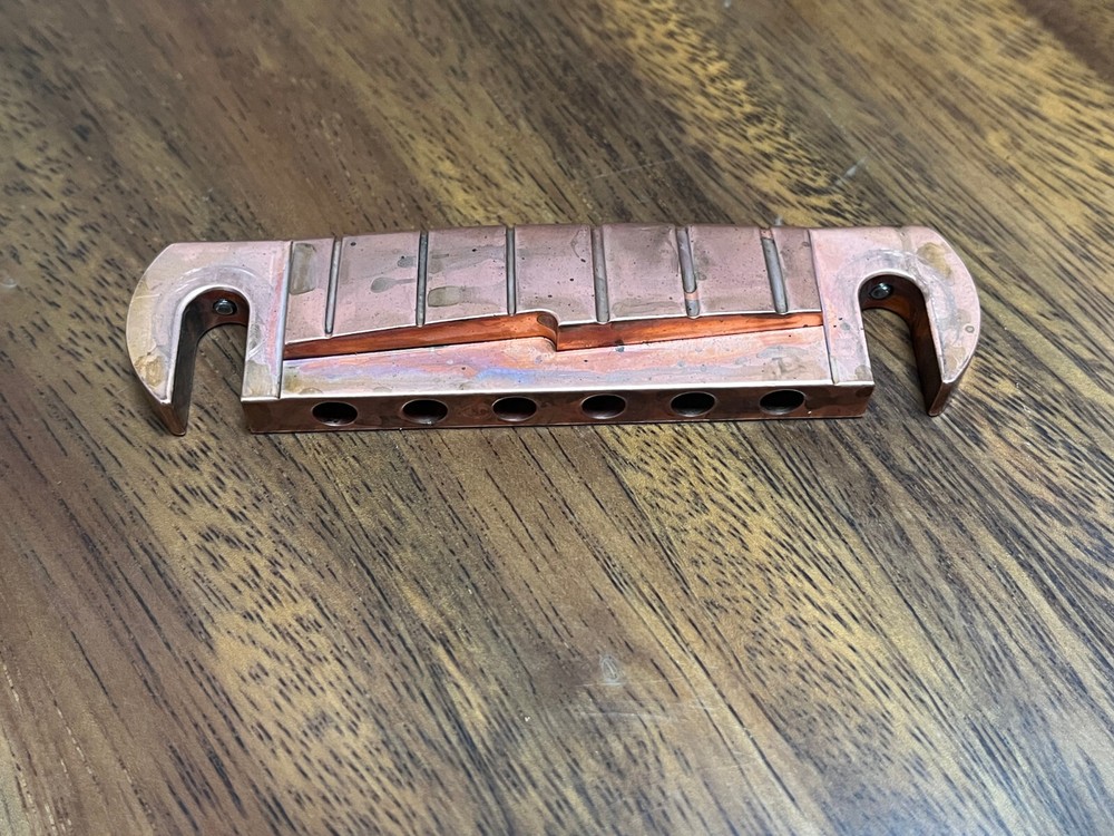 PRS Style Wraparound Bridge Tailpiece all brass