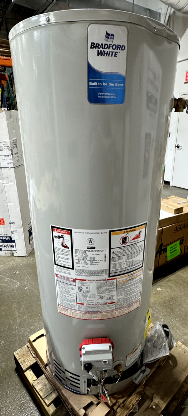 Bradford White RG250T6X 50 Gallon Tall Atmospheric Vent Water Heater - LP