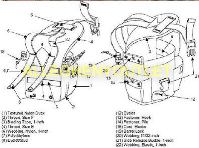 NEW MOLLE II, 1 QT CANTEEN / GENERAL PURPOSE POUCH [ACU] - AUTHENTIC USGI