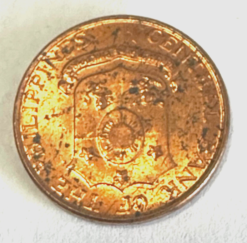 Philippines 1963 1 Centavo unc Bronze Coin