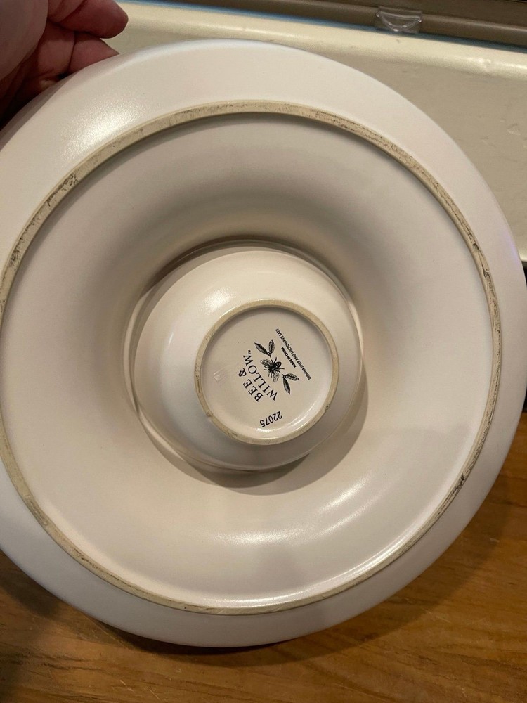 BEE & WILLOW fall CERAMIC CHIP & DIP SERVING PLATTER