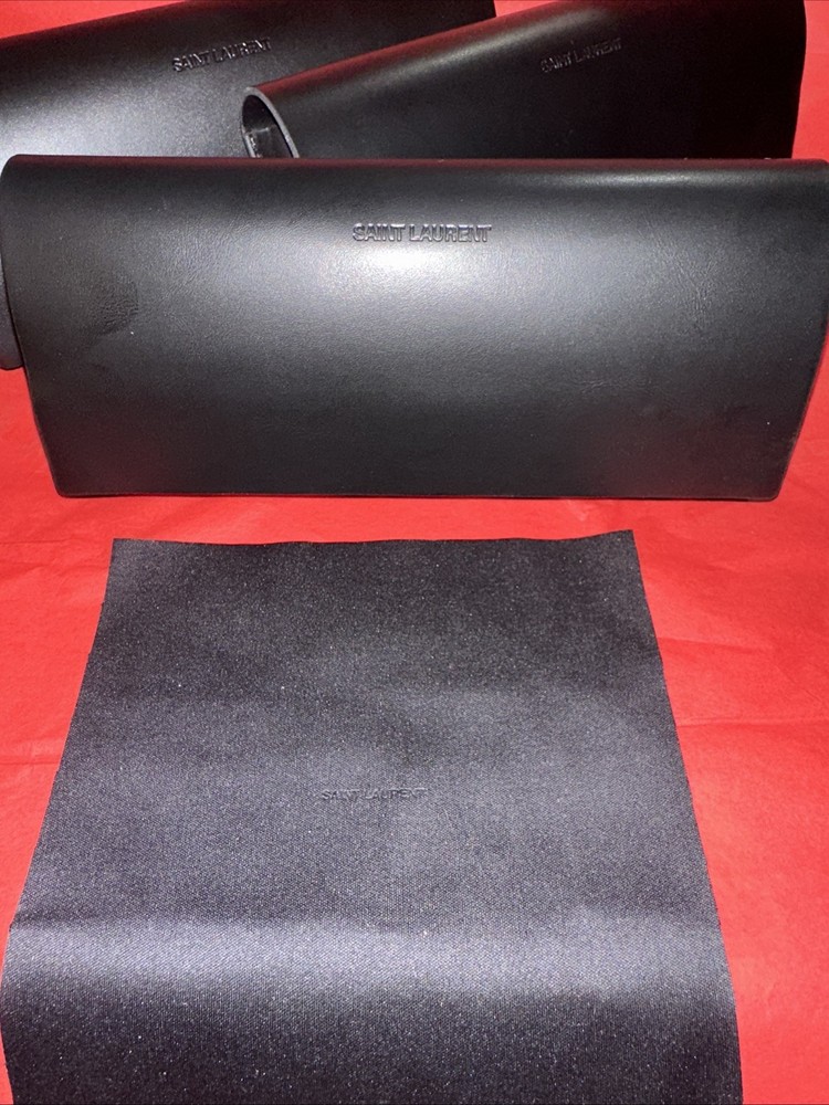 Authentic Saint Laurent Eyewear Case W/ Cloth.