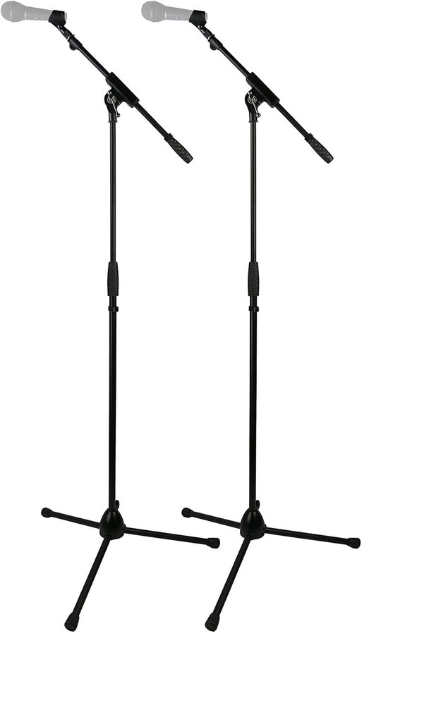 Gearlux Tripod Boom Microphone Stand with Tripod Base, Adjustable Height, 2 Pack