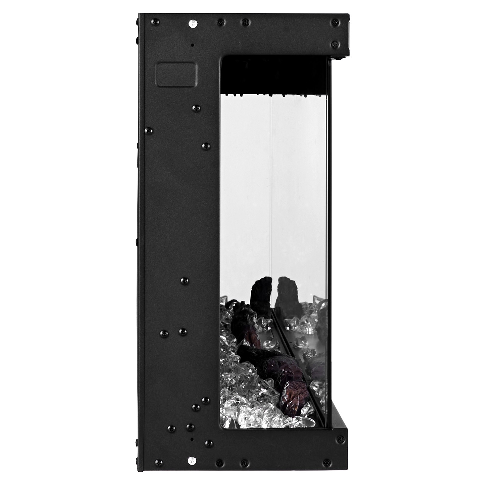 VEVOR 50 inch Electric Fireplace Three Sided Glass Wall Mounted Recessed 1500W