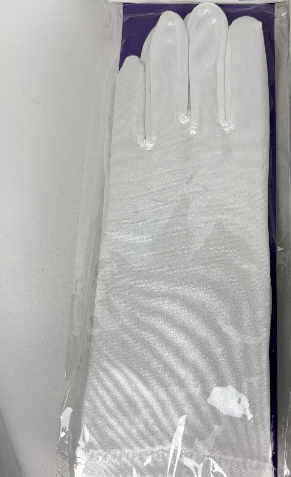 Wilton Girls White Satin Gloves Flower Girl/First Communion/Halloween