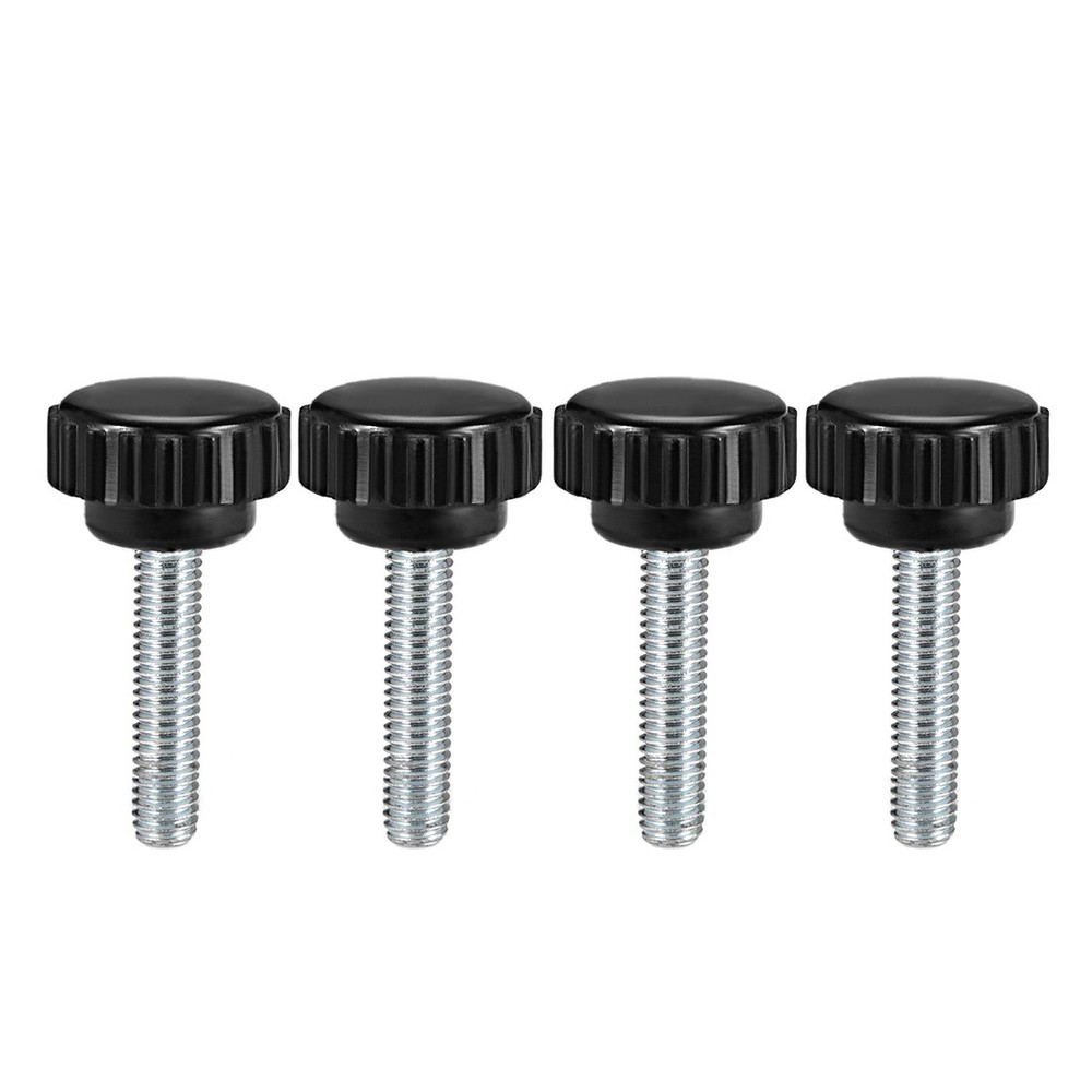 M6 x 30mm male thread knurled locking knobs 4 pcs