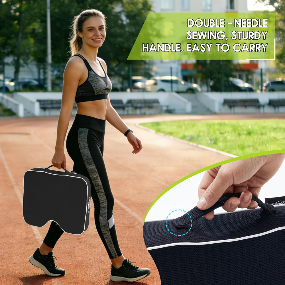 Stadium Cushion with Dual-Layer Foam (30D Support + 40D Memory), High Elasticity