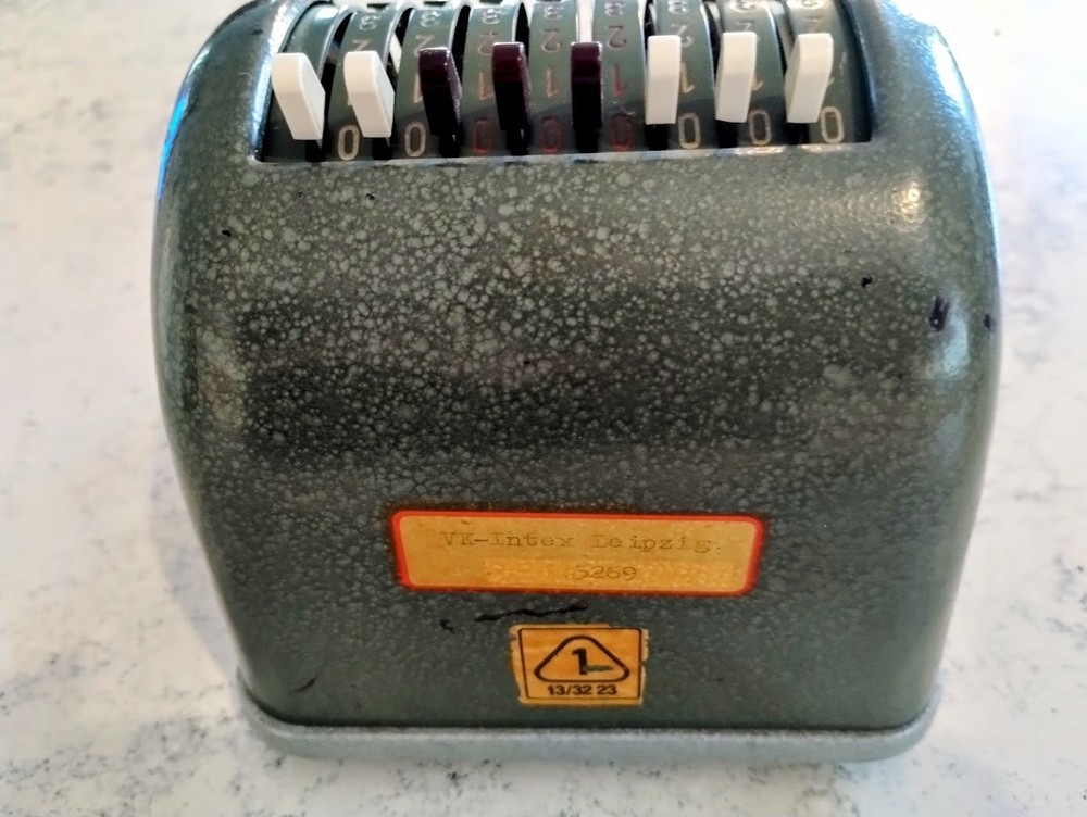 Vintage Mechanical Adding Machine TRIUMPHATOR KA from 1950