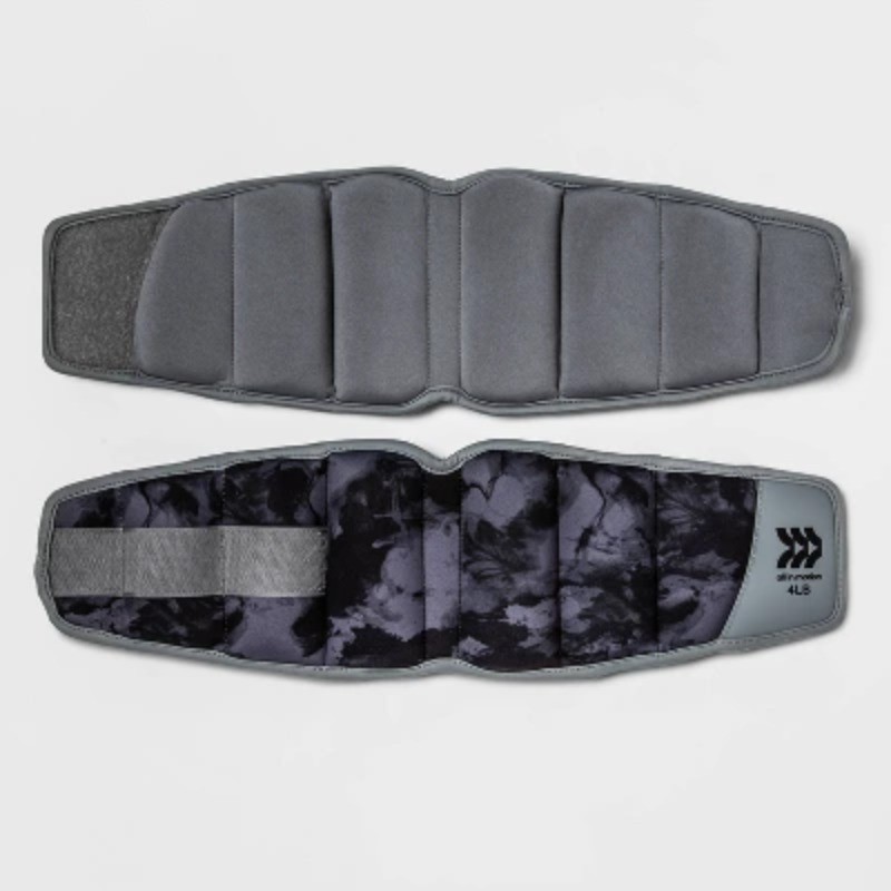 Ankle Weights Anti-microbial 4lbs 2pc - Adjustable Neoprene Pair