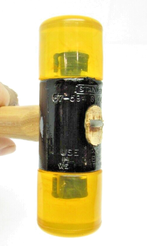 Vintage STANLEY 8oz Soft Face Hammer with Hickory Handle 57-594 Made in USA NOS