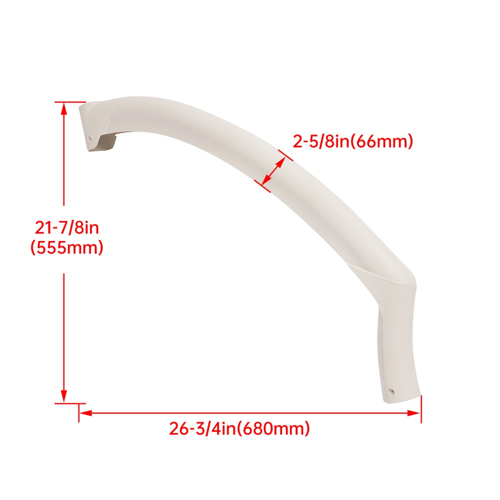 Polypropylene Pool Handrail Pearl For Above Ground BiltMore Swimming Pool Step