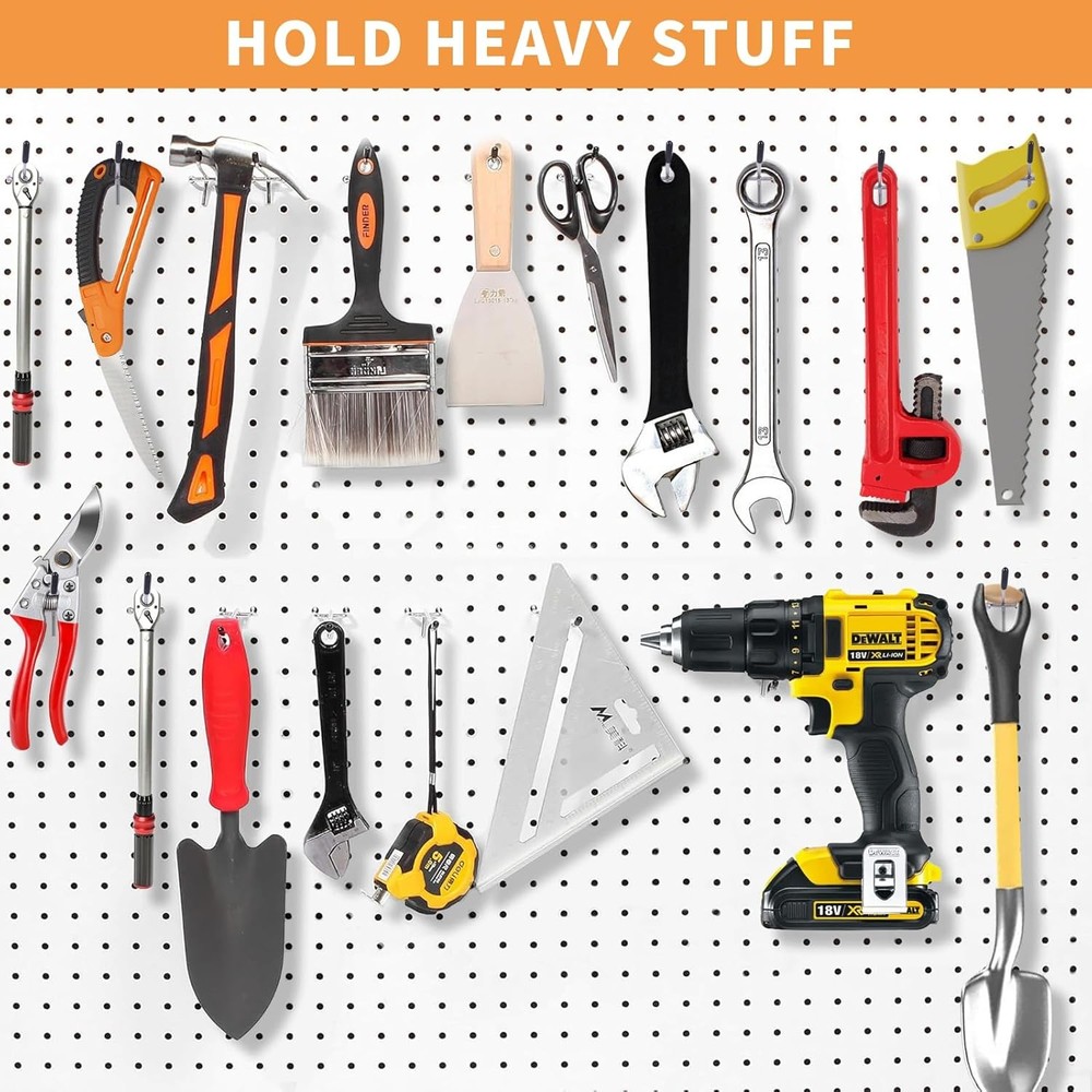 Office Pegboard Hooks 4 Inch 25 Pack for Craft Organization