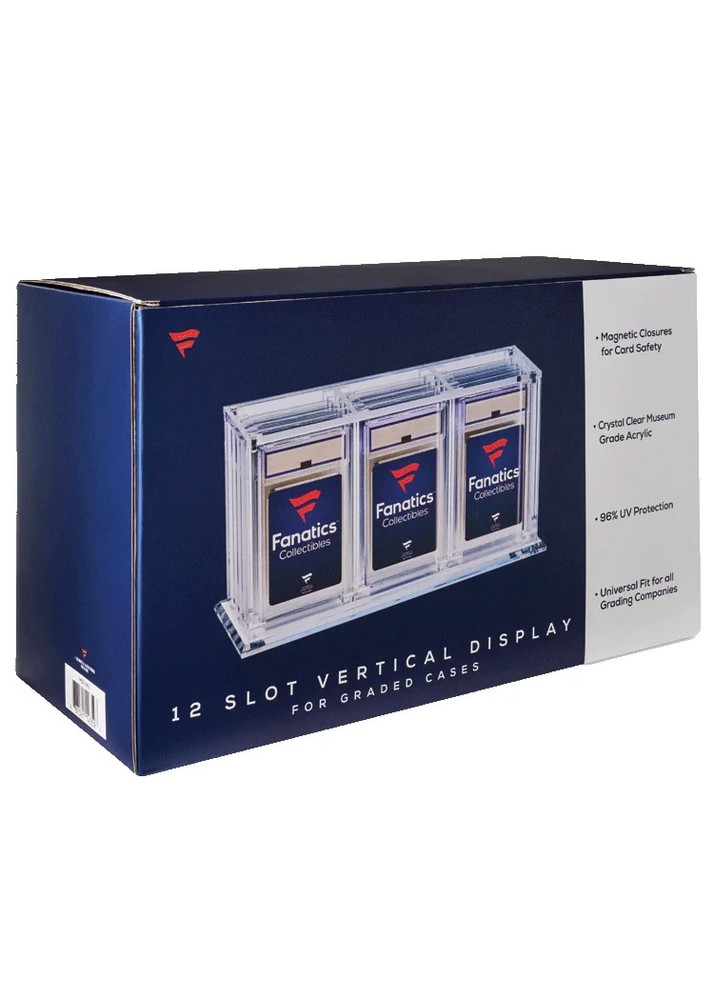 Fanatics vertical display 12 card display holds graded cards