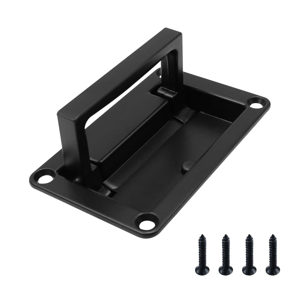 Recessed Pull Handles Hatches Pull Handle with Mount Screws Black Toolbox Rec...