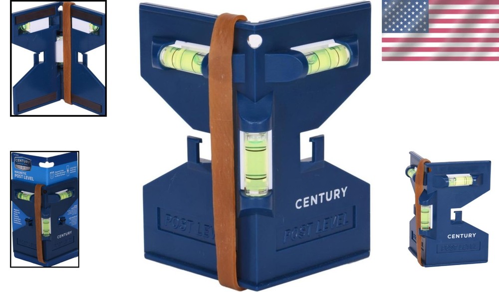 Level Tool Square Magnetic Post Level with Vials Durable Plastic 2 5 Inch