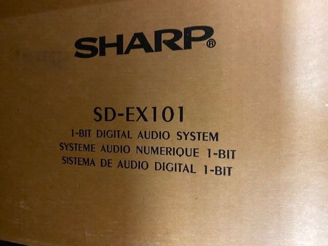 Sharp 1-Bit Digital Audio System Model #SD-EX101 CD Brand New Rare and Cool!