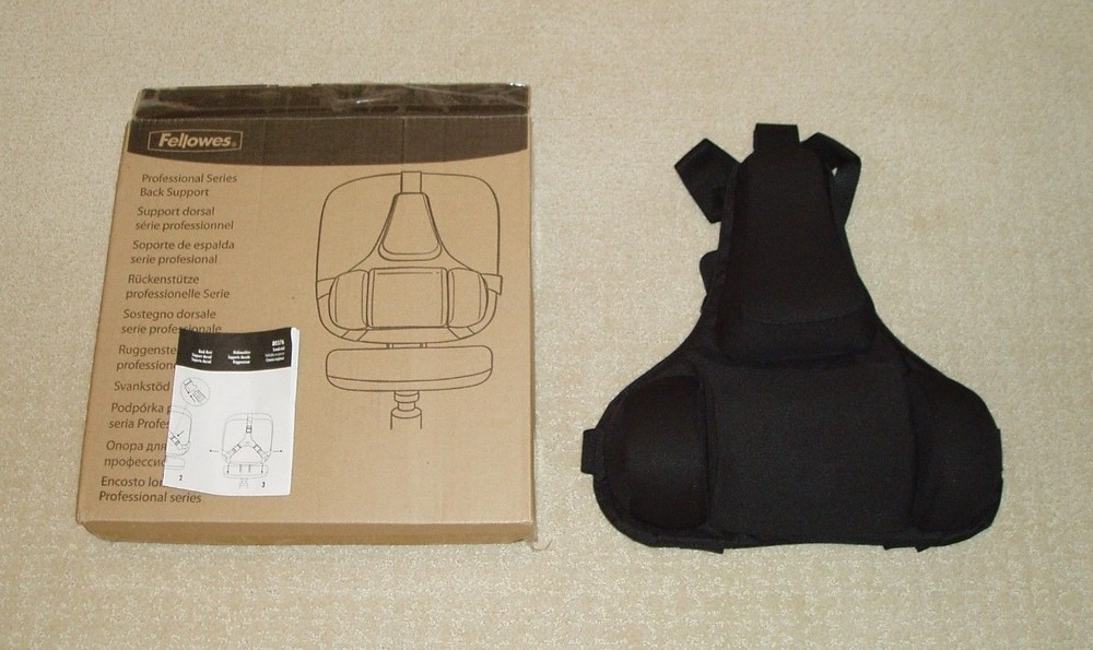 New Fellowes Professional Series Back Support in Black (8037601)