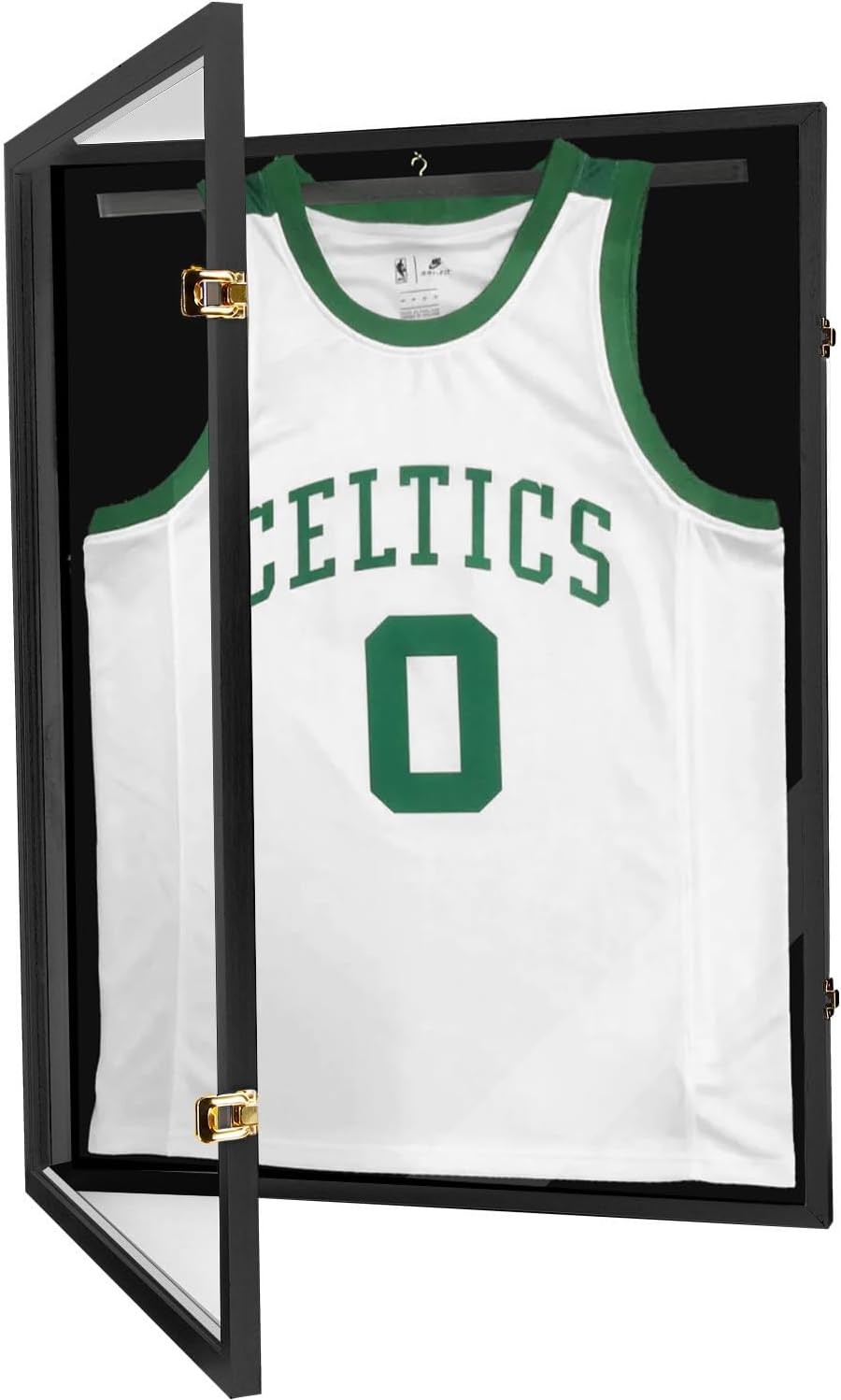 Jersey Frame Shadow Box Display Case w/ UV Acrylic Door for Sports Jerseys Black