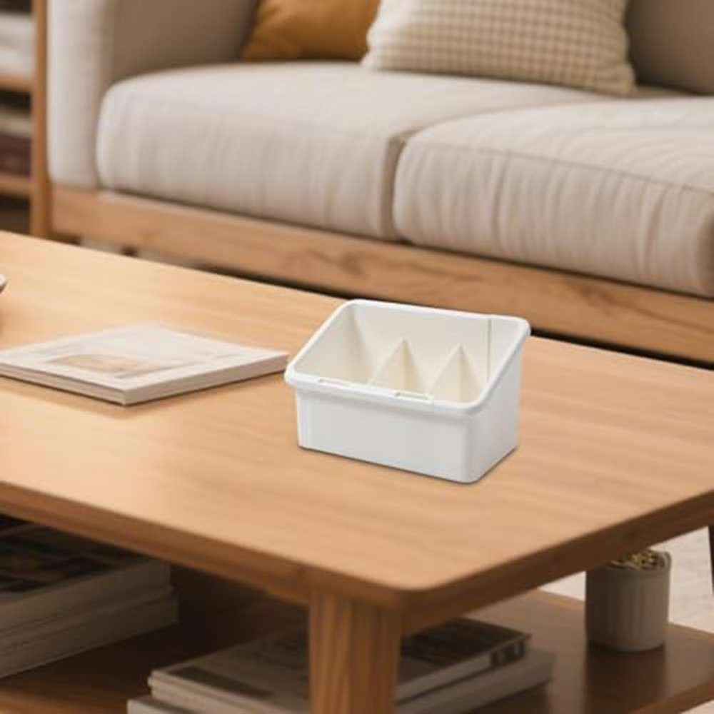 Compact Adjustable Storage Organizer Box for Desk Accessories and Cosmetics