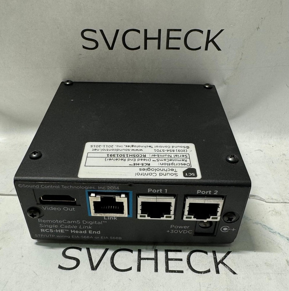 Sound Control Technologies RC5-HE Remote Cam 5 (Head End Receiver)