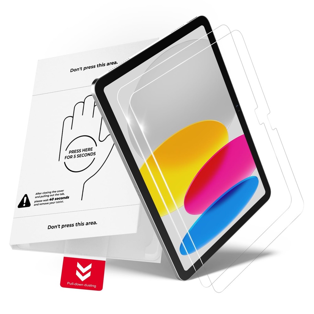 Screen Protector for iPad 11/10.9 - 2 Pack, 9H Hardness, AlignGuard Pro