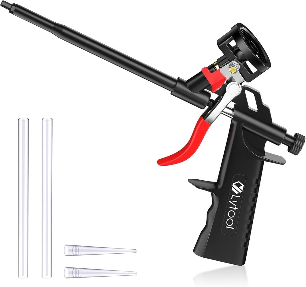 Adjustable Foam Applicator Gun - Hand-Powered No-Clean Design for Home Projects