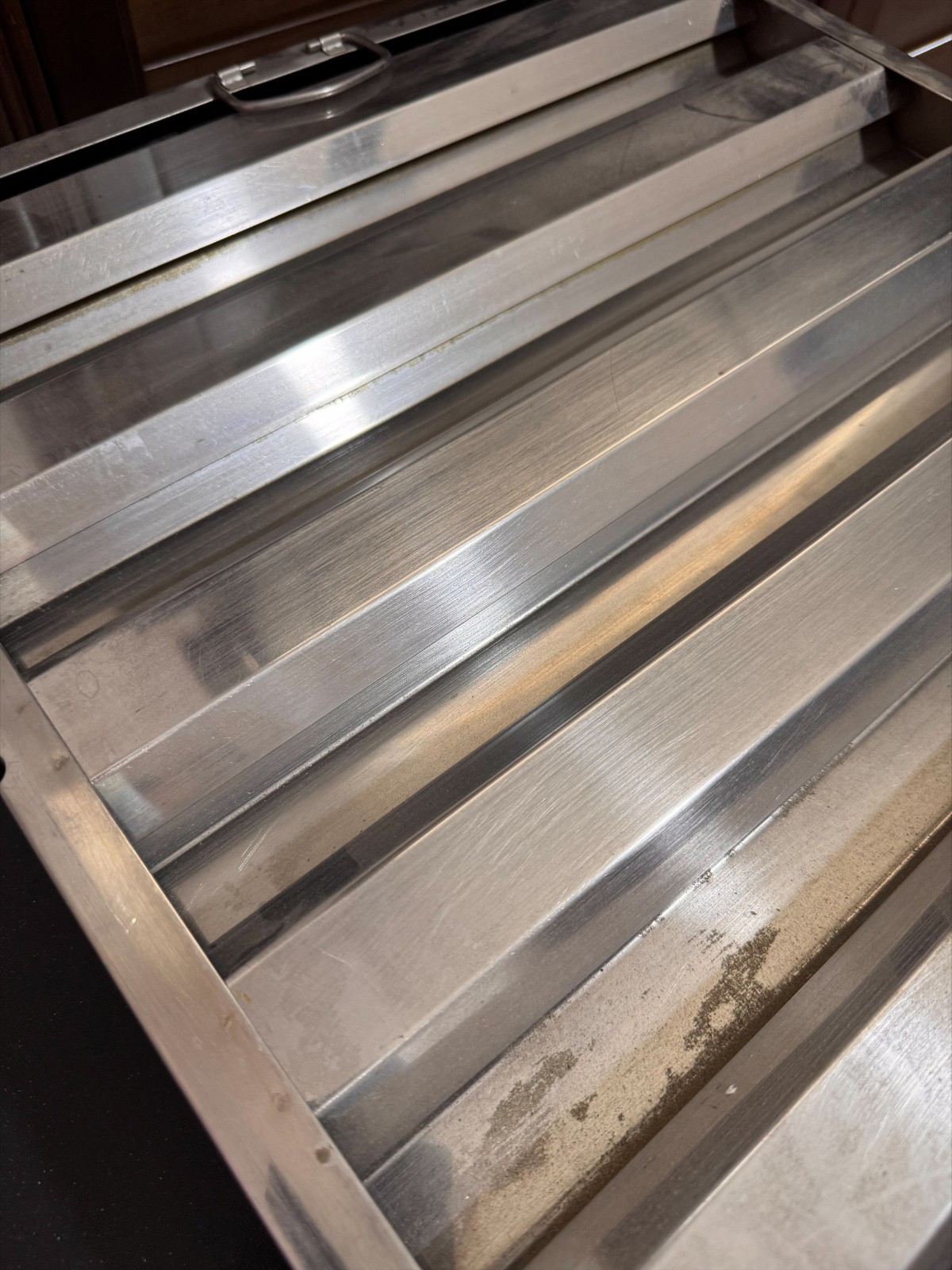 Set of 2 Commercial Hood Baffle Filters Stainless Steel 19.5x19.5x1.5 Unbranded