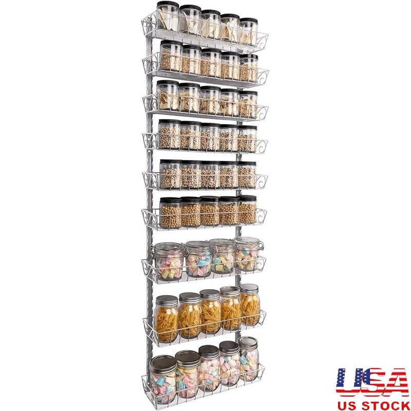 Adjustable Multi-purpose Spice Rack Large Capacity Tiered Storage Organizer New