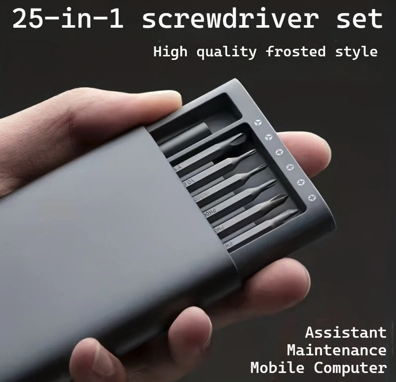 25pcs Mini Screwdriver Set Precision Flat & Phillips Tool Kit Repair - NEW