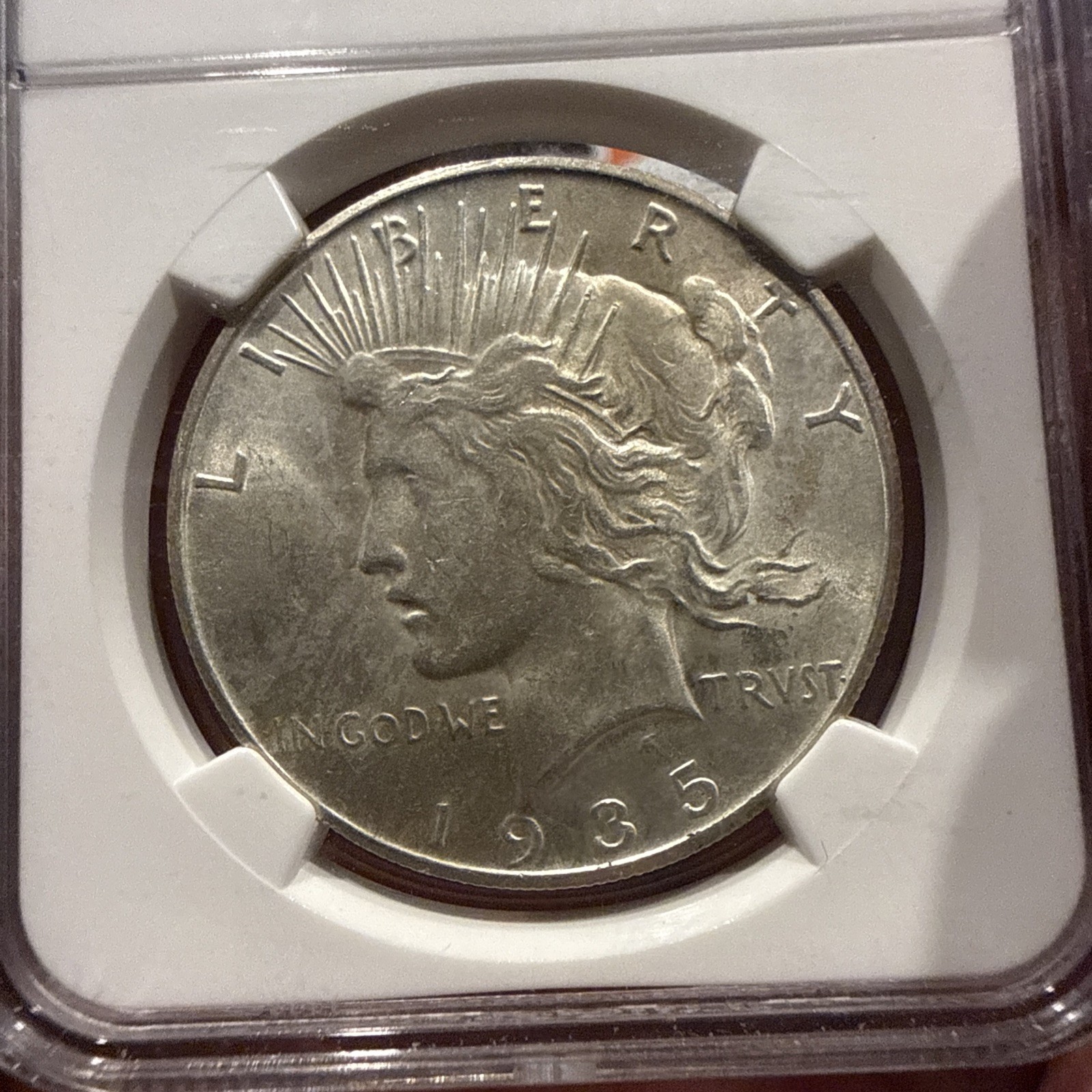 1935-S Peace Dollar - NGC MS 62