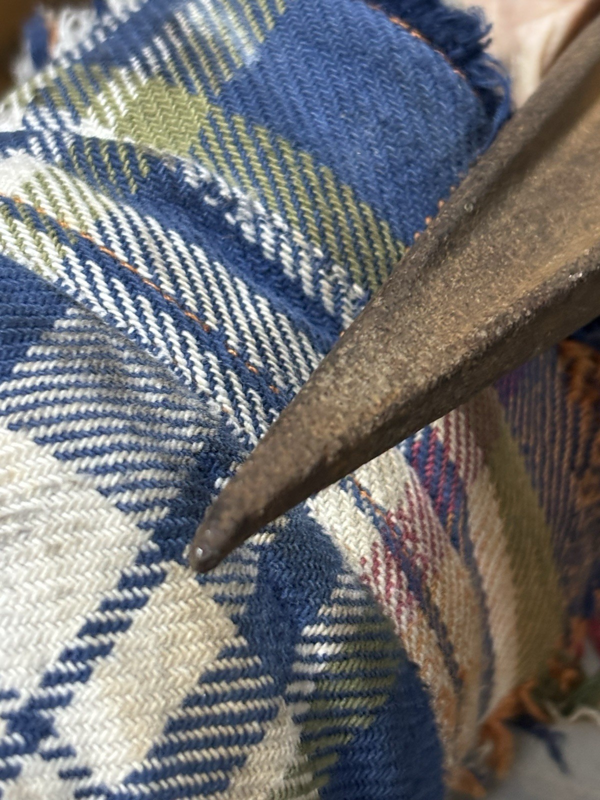 Cast Iron No. 114 Ideal Calvary Horse Picket Pin Spike Hammer Tent Stake Antique