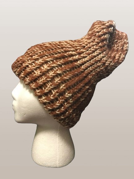 Beanie Hat Red And tan