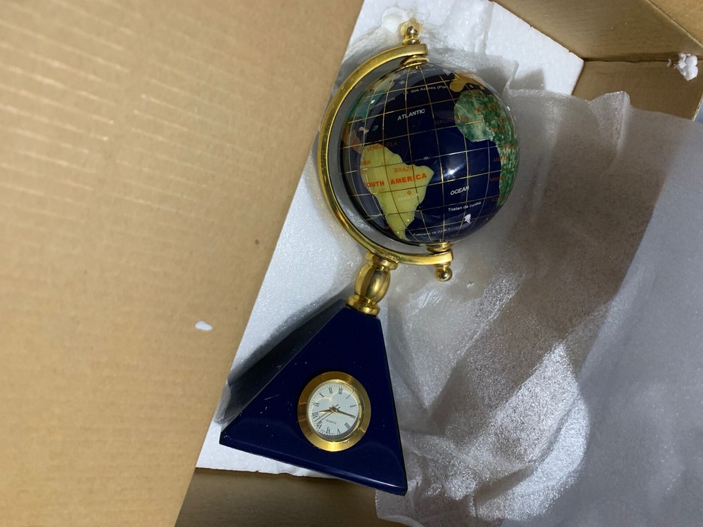 Gemstone Globe Clock The Smithsonian