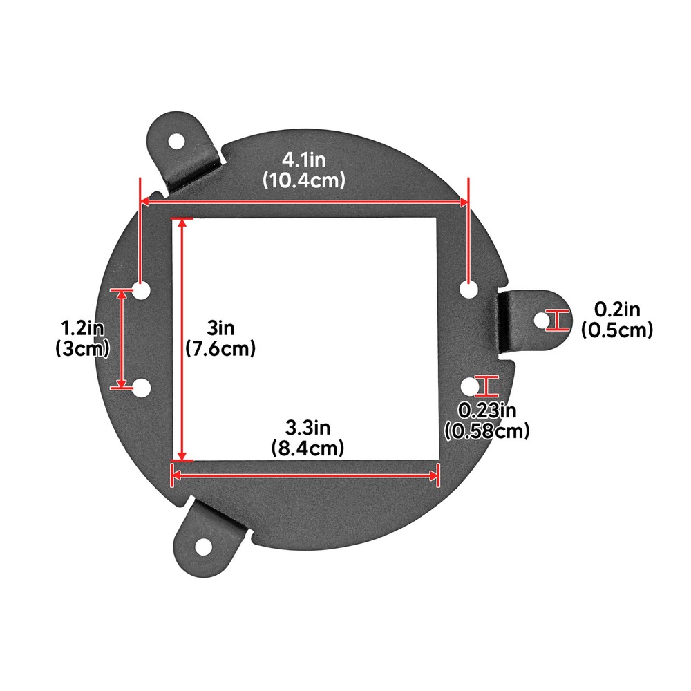 LED Headlight Conversion Light Pods Flush Mount Bracket Kit Fit Can-Am Outlander