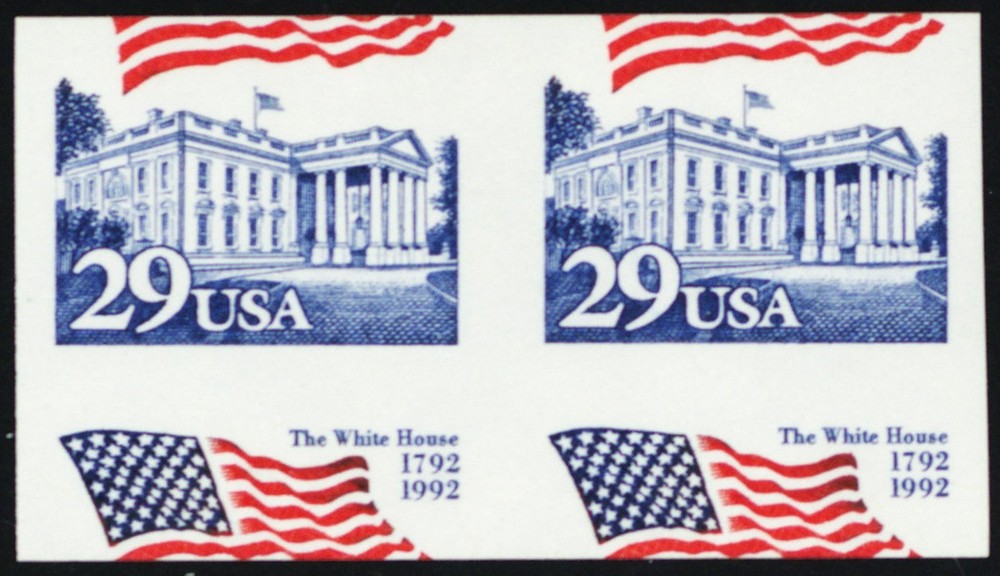 2609a, Mint NH 29¢ Miscut & Imperforate Pair Error - Stuart Katz