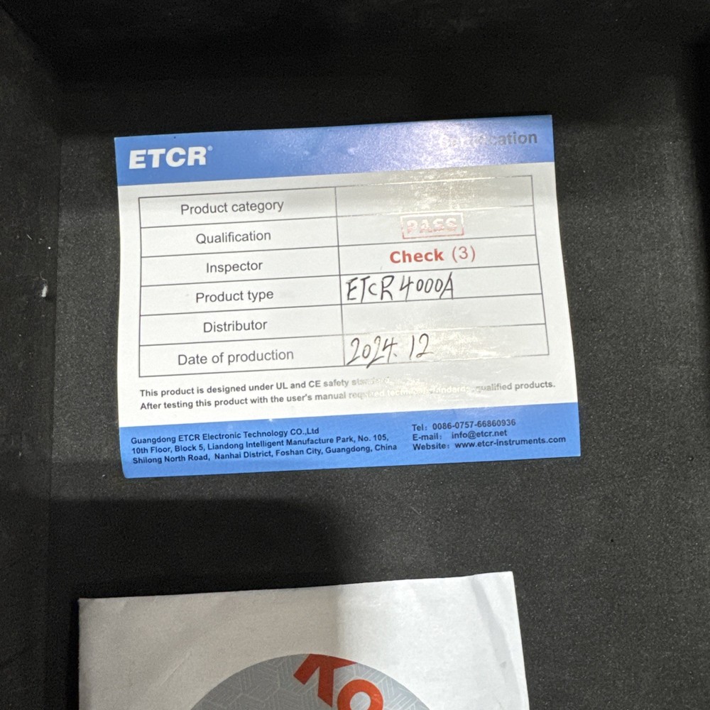 ETCR AUTO DOUBLE CLAMP DIGITAL PHASE VA METER ETCR4000A