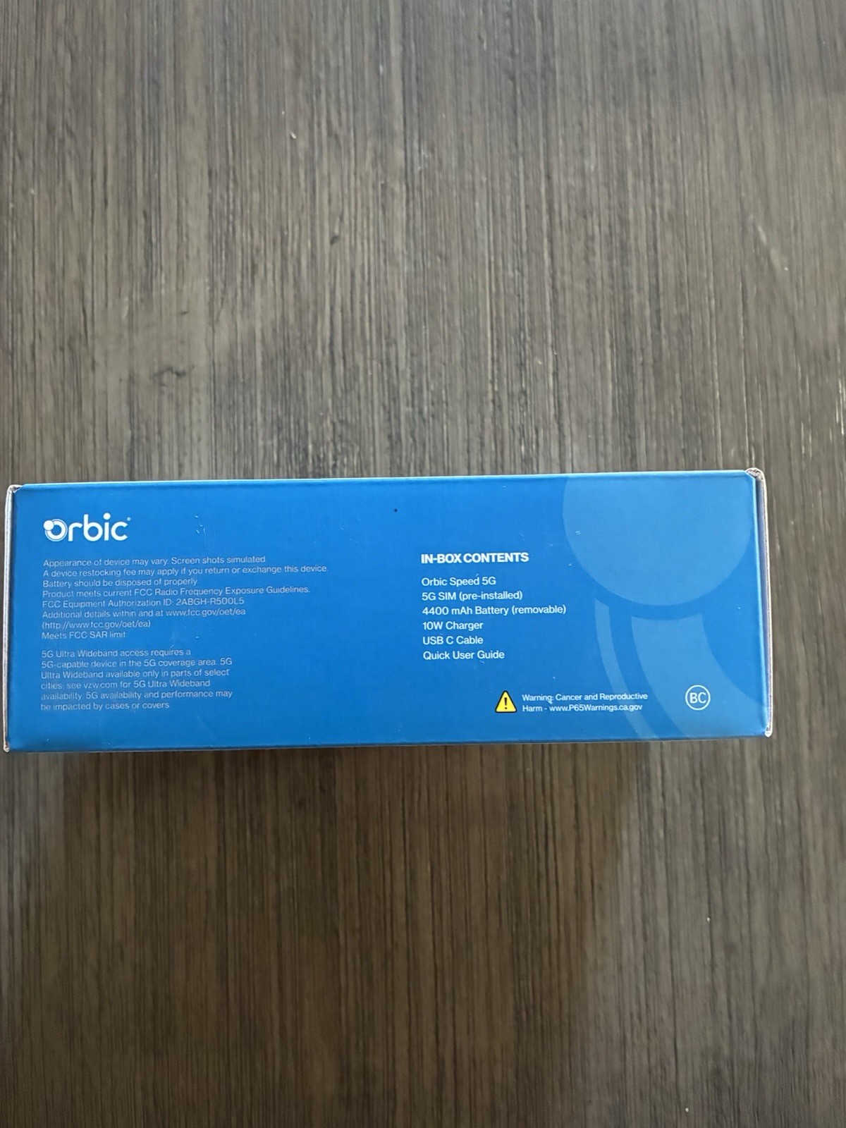 Orbic Speed 5G R500L5 Verizon 5G LTE Data Hotspot Modem L@@K