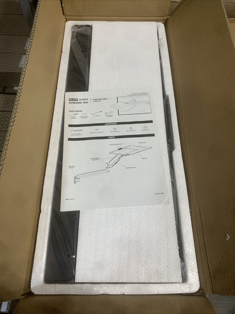Uline Packing Station Keyboard Tray