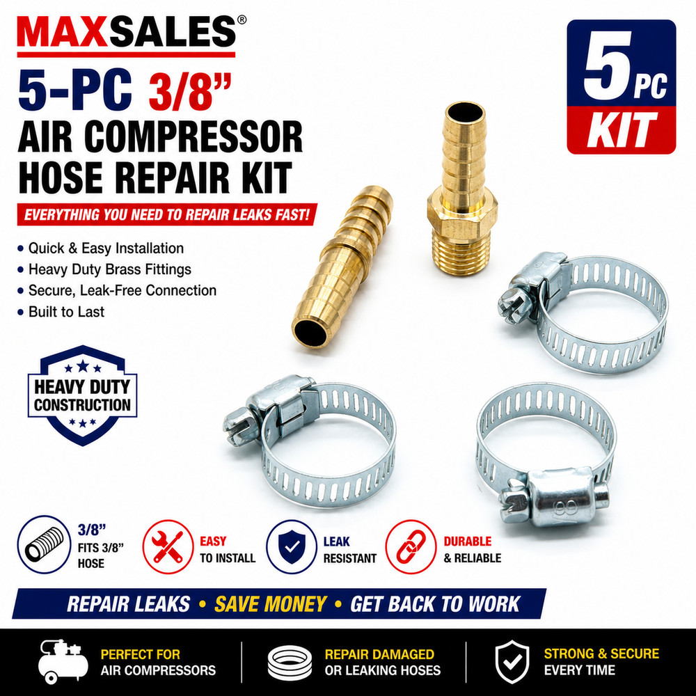 5pc 3/8" Air Compressor Hose Repair Kit