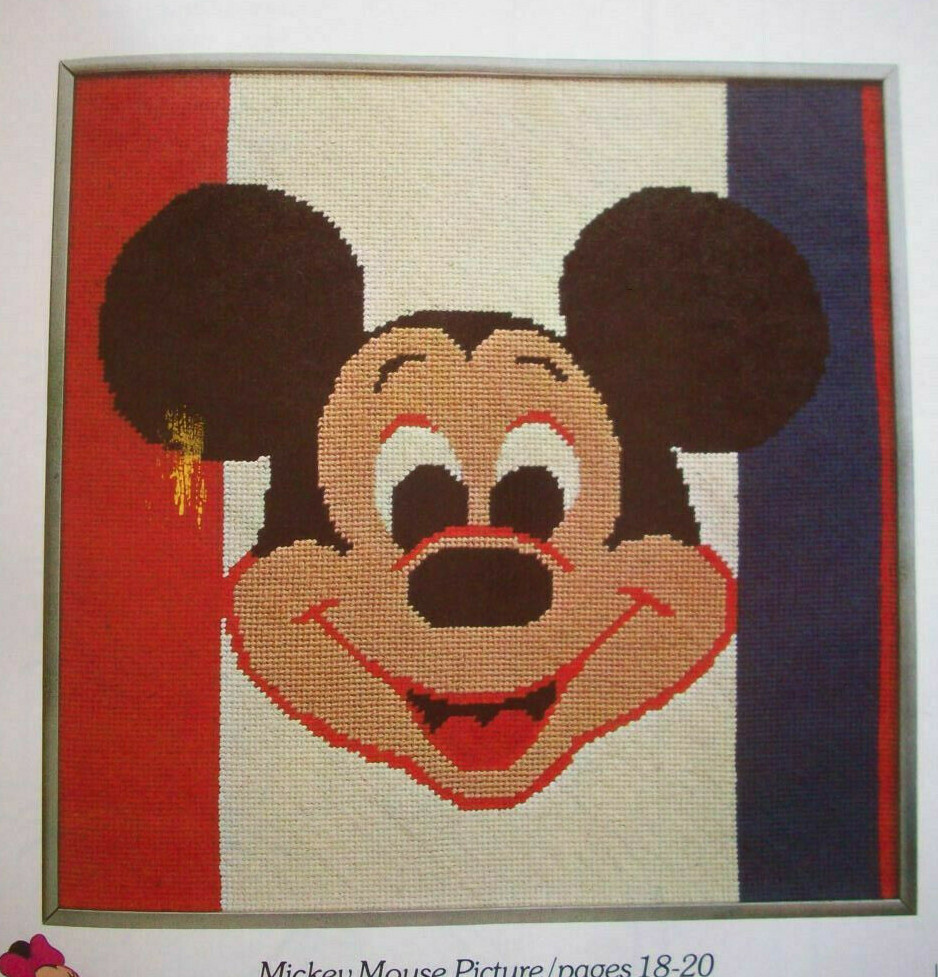 Walt Disney Mickey Mouse characters Needlepoint craft patterns