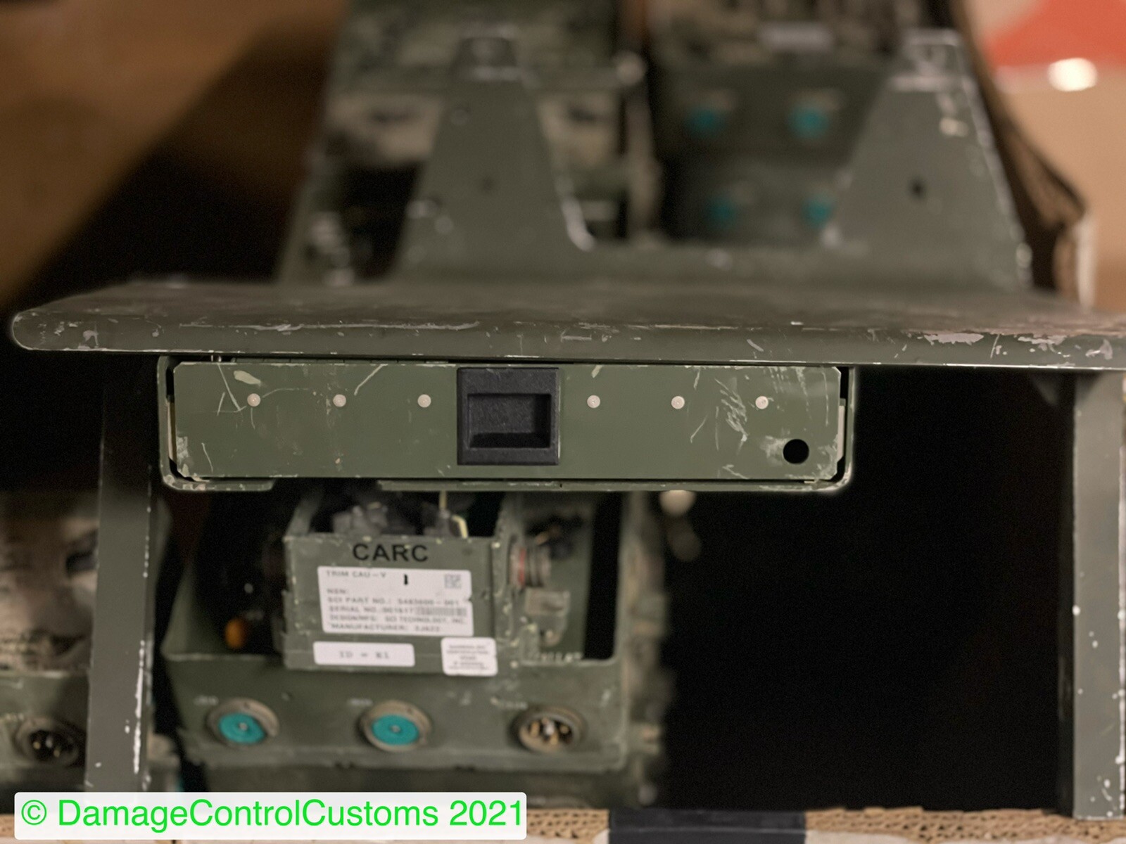 Blue Force Document Storage For Radio Deck, HUMVEE HMMWV M998 M1123 M1097 LMTV