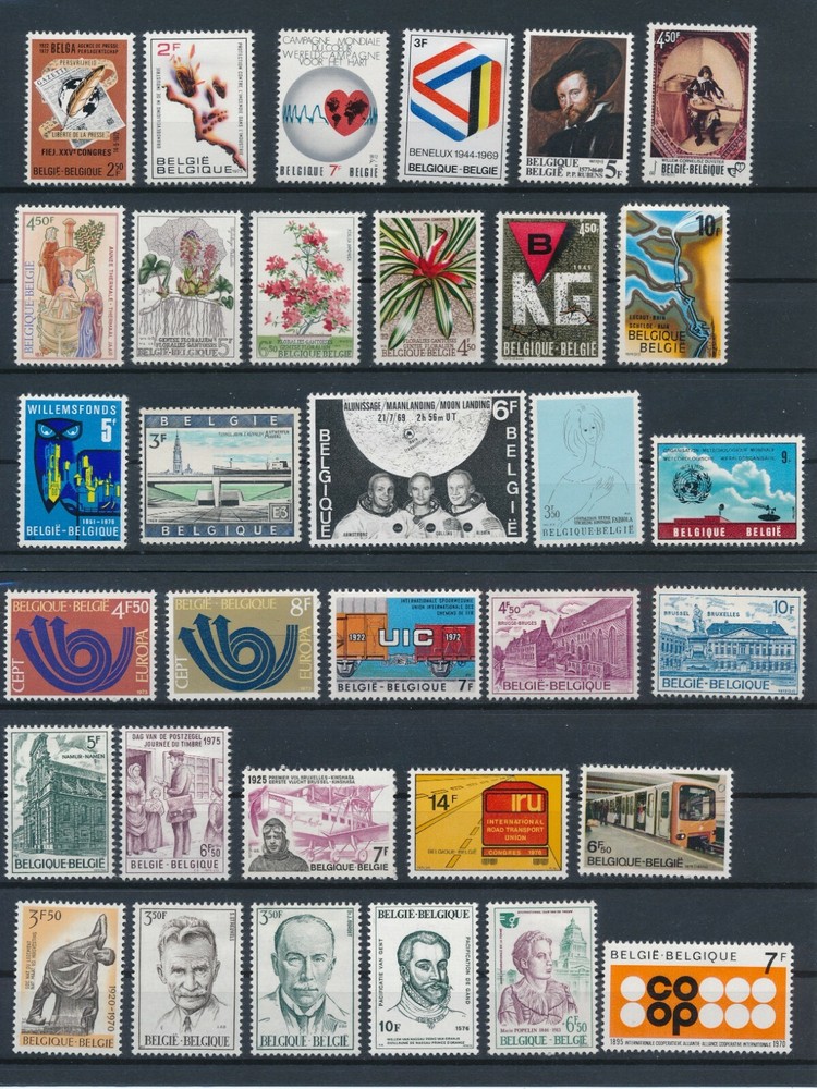 BELGIUM *150+ ALL DIFF MINT (1962-70)* MANY SETS; *GREAT VALUE*
