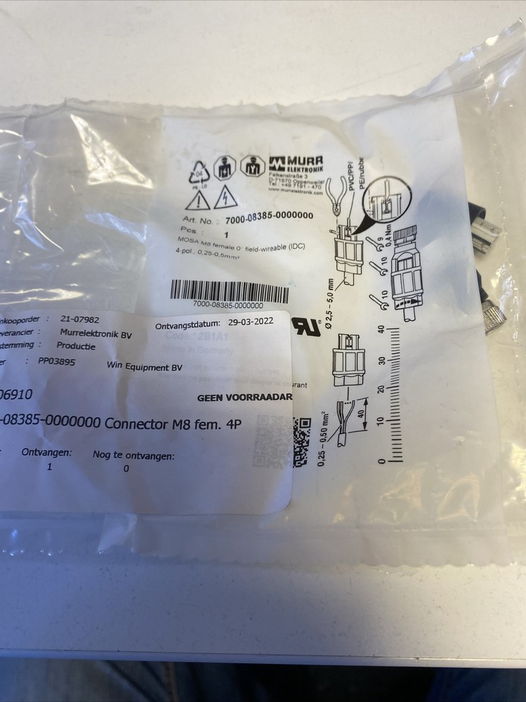 Murrelektronik Socket 7000-08385-0000000 Circular Connector Socket